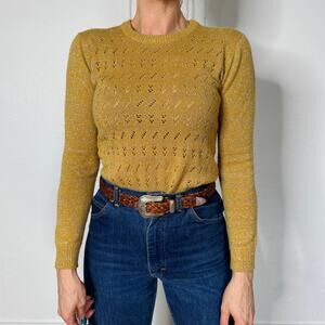 70s Gyn Tot Les Gold Sweater size S